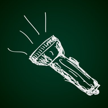 Bir meşale basit doodle