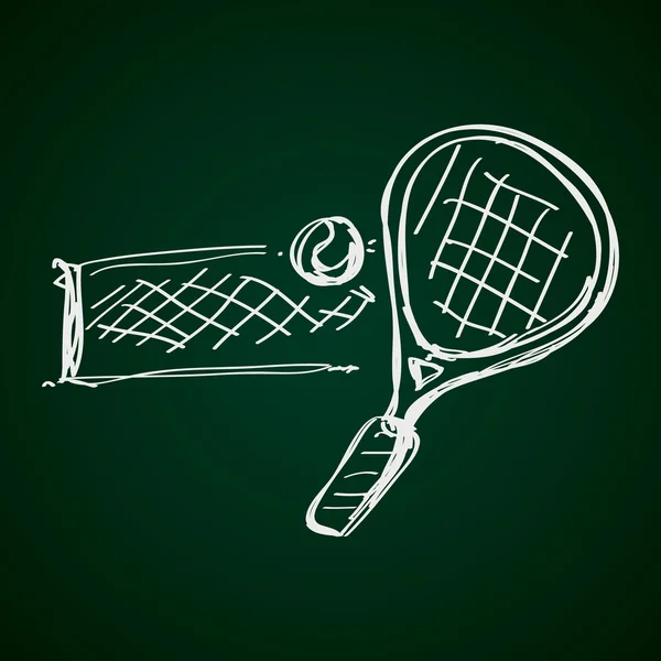 Bir tenis raketi basit doodle