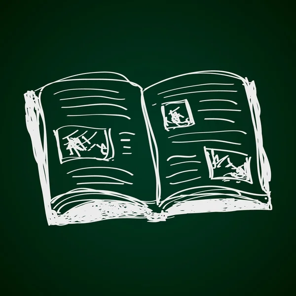 Простий каракулі книги — стоковий вектор