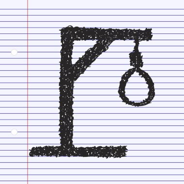 Hangmans ilmek basit doodle