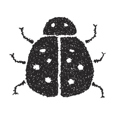 Bir uğur böceği basit doodle