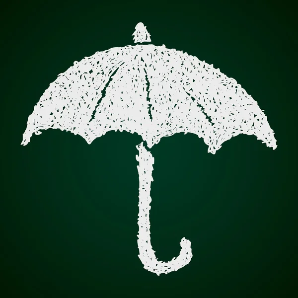 Simple doodle of an umbrella — Stock Vector