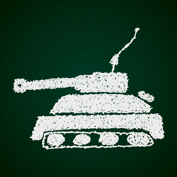 Простые каракули танка — стоковый вектор
