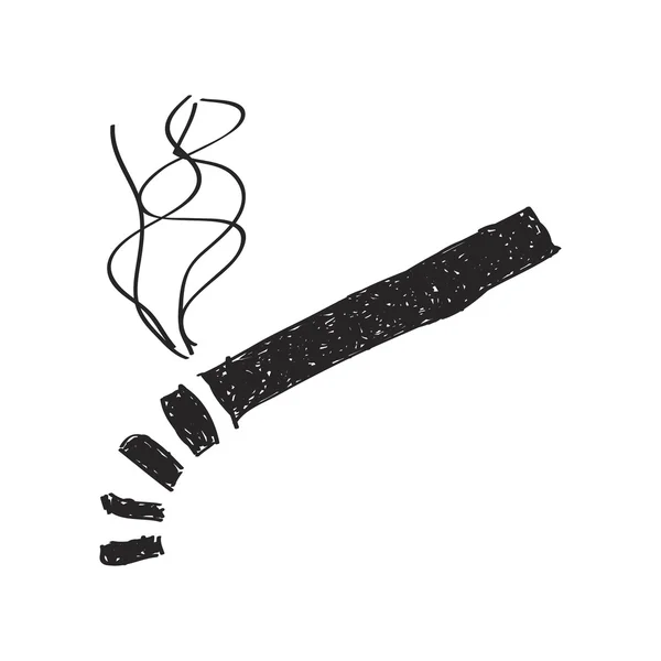 Απλή doodle του ένα τσιγάρο — Διανυσματικό Αρχείο