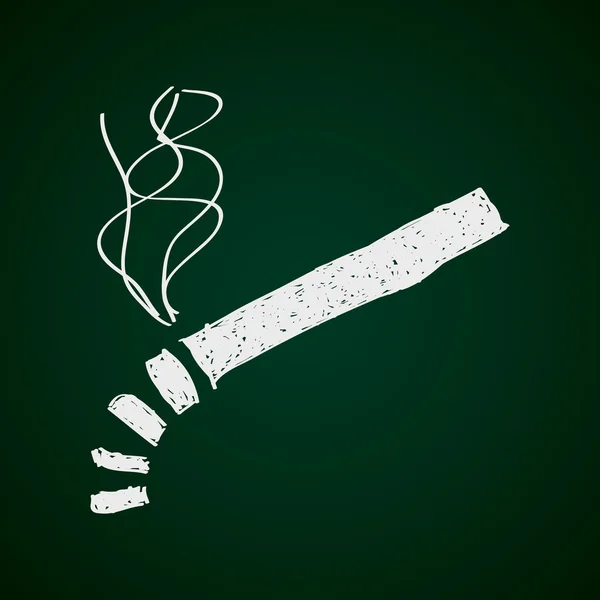 Enkla doodle av en cigarett — Stock vektor