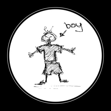 Pis bir çocuğun Doodle