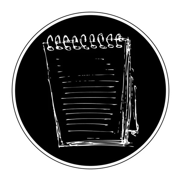 Simple doodle of a notepad — Stock Vector © chrishall 82706592
