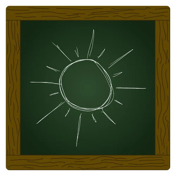 Illustration av den solen skiner — Stock vektor