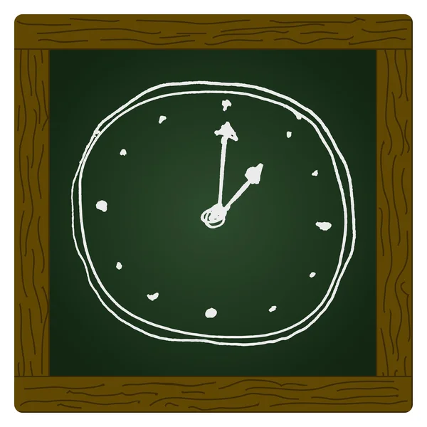Croquis dessin d'une horloge — Image vectorielle