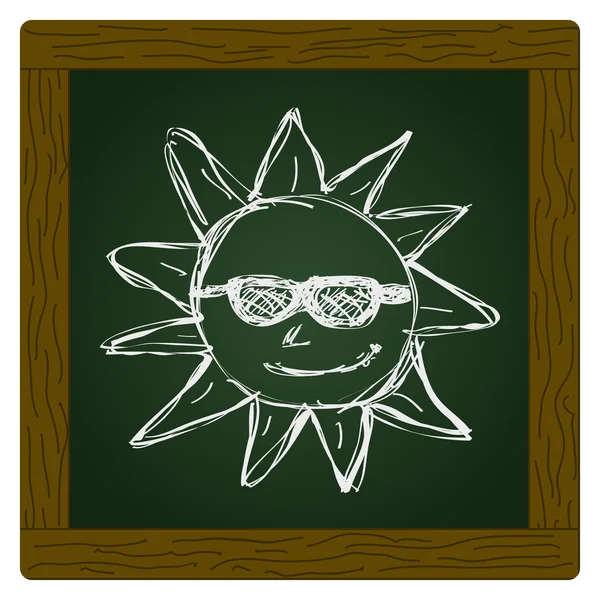 Jednoduchý doodle slunce — Stockový vektor