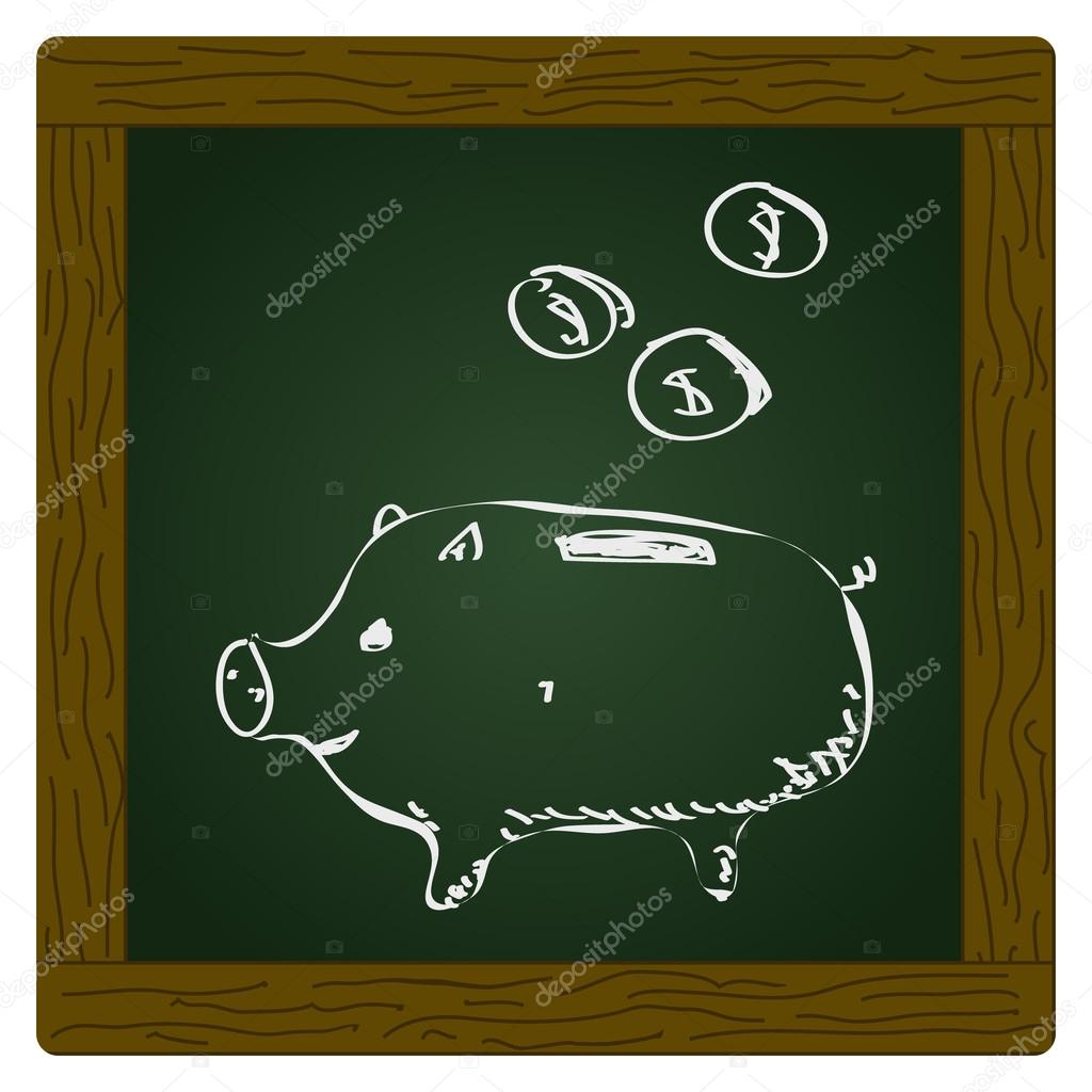 Jednoduchý doodle prasátko — Stock Vektor © chrishall #94473258