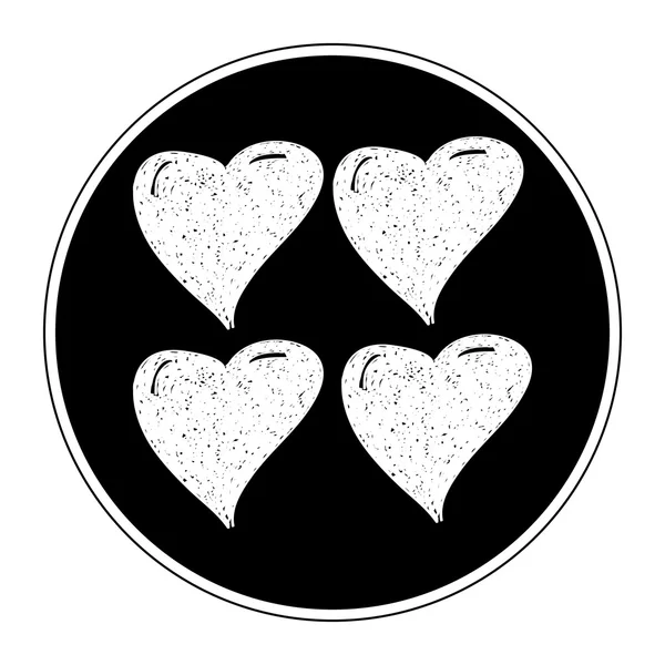 Απλή doodle μιας καρδιάς — Διανυσματικό Αρχείο