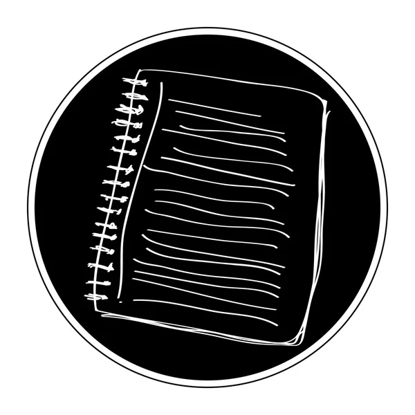 Doodle simples de um caderno —  Vetores de Stock