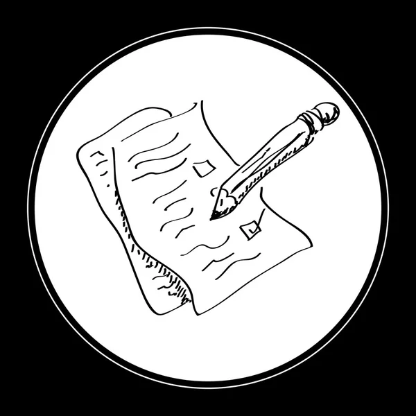 Enkla doodle för ett formulär — Stock vektor