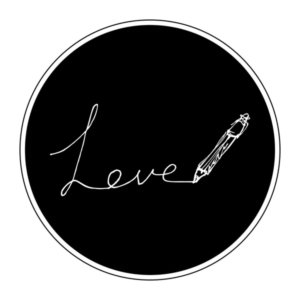 Doodle του ένα σχέδιο καρδιών αγάπης — Διανυσματικό Αρχείο