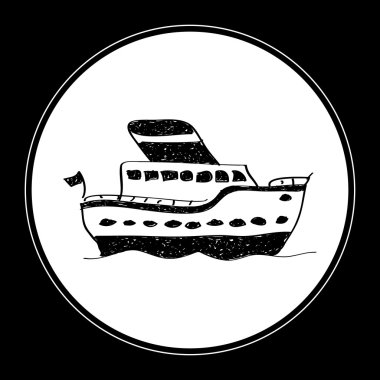 Bir geminin basit doodle