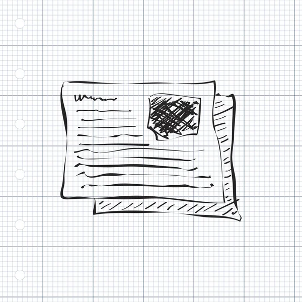 Простые каракули страницы — стоковый вектор