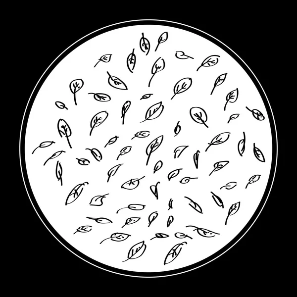 Απλή doodle του μερικά φύλλα — Διανυσματικό Αρχείο