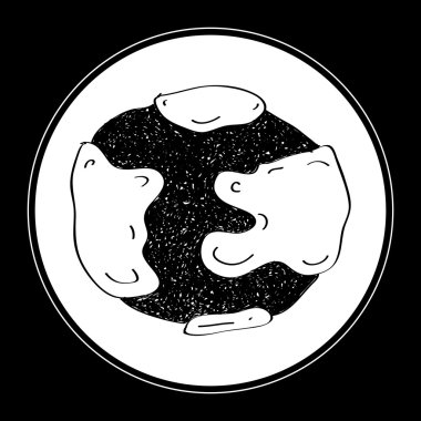 Bir dünyanın basit doodle