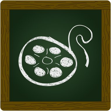 Bir film reel basit doodle