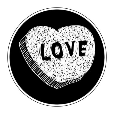 aşk kalp basit doodle