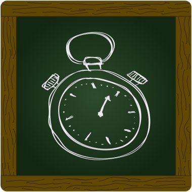 Bir kronometre basit doodle