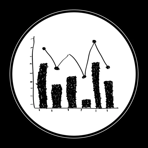 Yksinkertainen piirros kaaviosta — vektorikuva