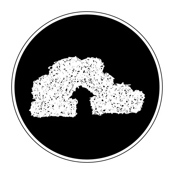 Eenvoudige doodle van een wolk — Stockvector