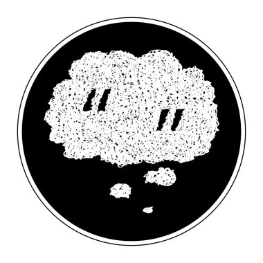 Bir teklif düşünce balonu basit doodle