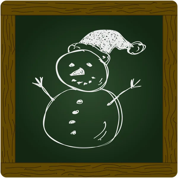 Doodle simples de um boneco de neve —  Vetores de Stock