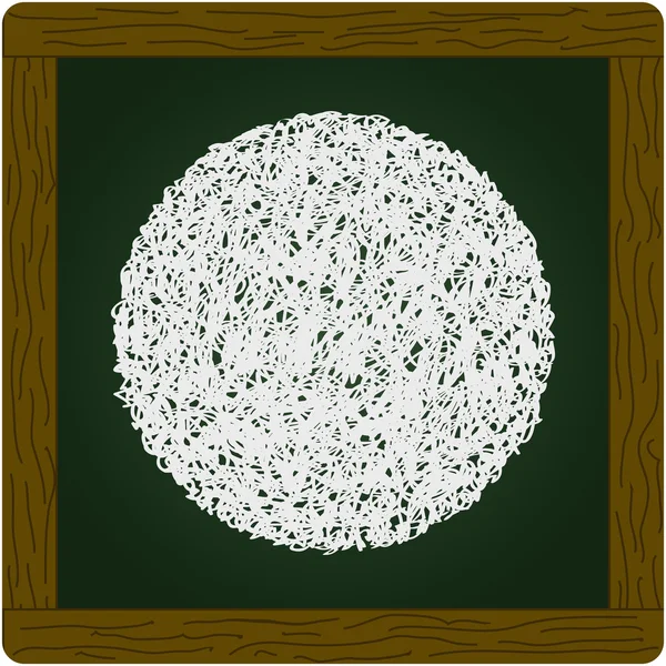 Simple gribouillage d'un cercle — Image vectorielle