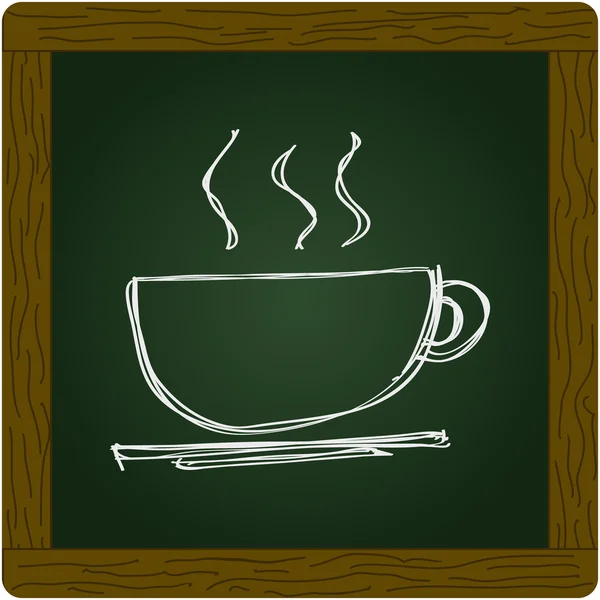 Proste doodle filiżanka kawy — Wektor stockowy