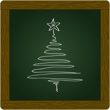 Bir Noel ağacı basit doodle