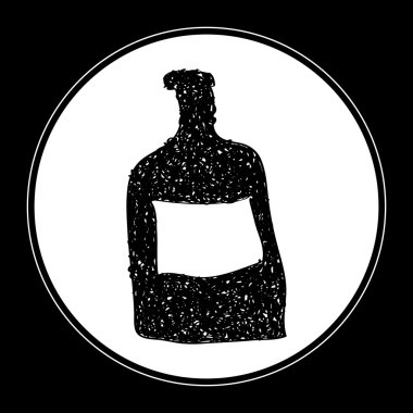Bir şişe basit doodle