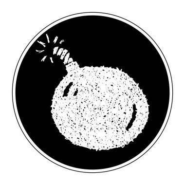 Bir bomba basit doodle