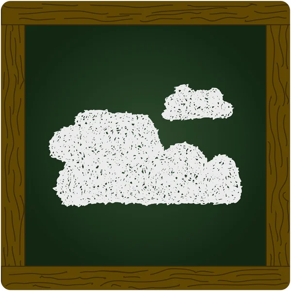 Doodle simples de uma nuvem —  Vetores de Stock