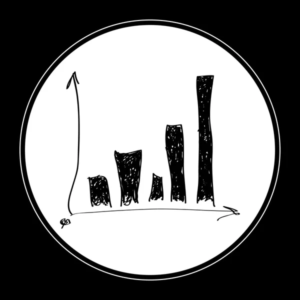 Einfaches Doodle eines Diagramms — Stockvektor
