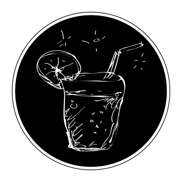 Simple doodle of a cool drink — Stock Vector