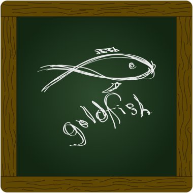 Japon balığı basit doodle