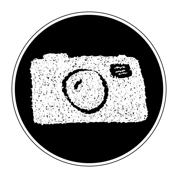 Simple gribouillage d'une caméra — Image vectorielle