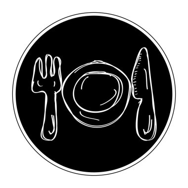 Bir yer ayarının basit doodle