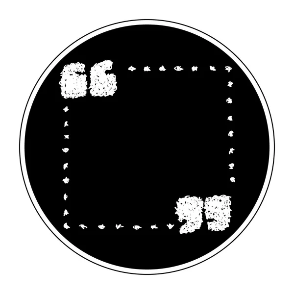 Simple gribouillage de guillemets — Image vectorielle