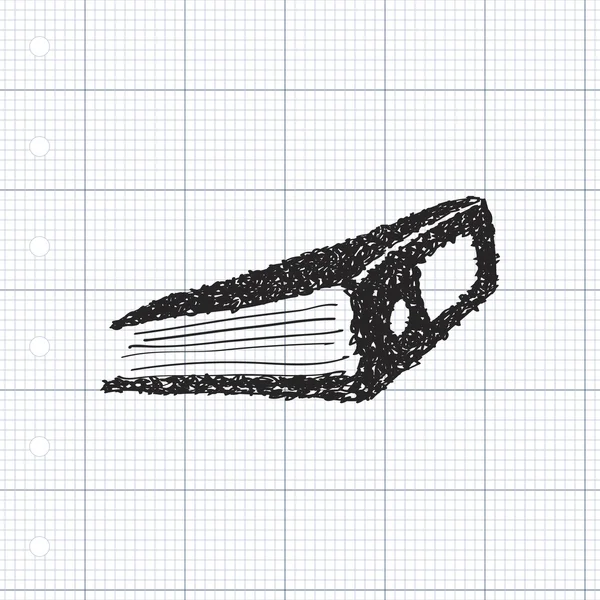 Eenvoudige doodle van een ringband — Stockvector