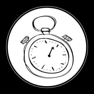 Bir kronometre basit doodle