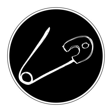 Çengelli iğne basit doodle