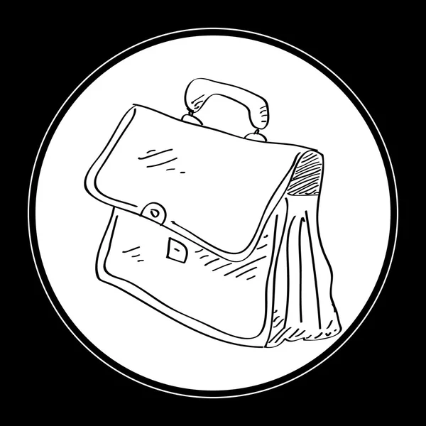 Простые каракули портфеля — стоковый вектор