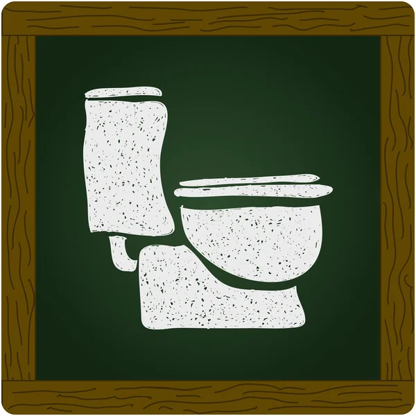 Simple doodle of a toilet — Stock Vector