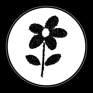 Bir çiçek basit doodle