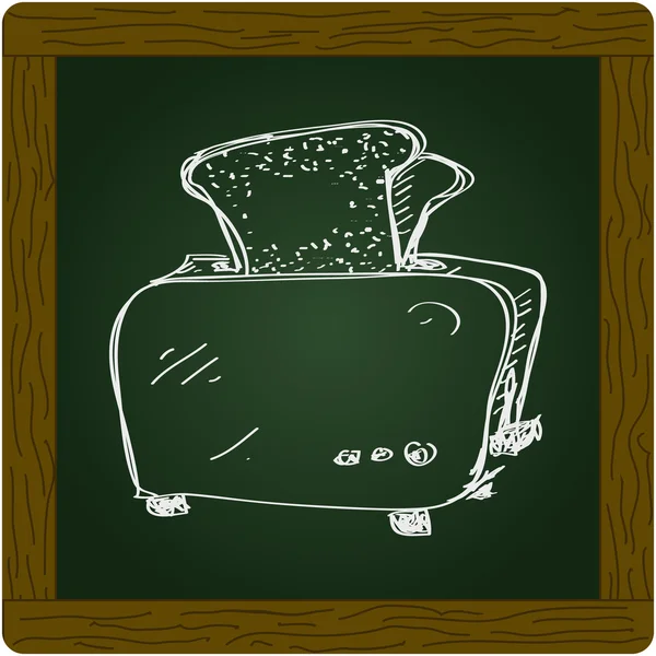 Einfaches Doodle eines Toasters — Stockvektor