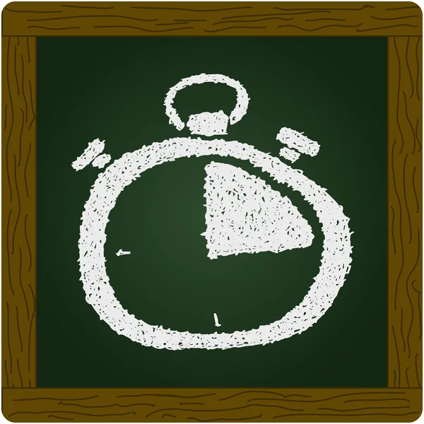 Simple doodle of a stopwatch — Stock Vector